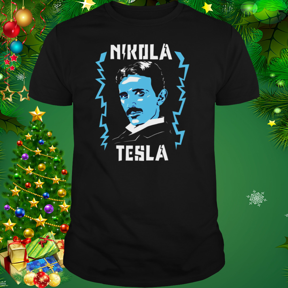 Animated Portrait Nicola Tesla The Legend shirt 3