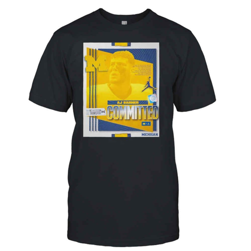 AJ Barner committed Michigan Wolverines shirt