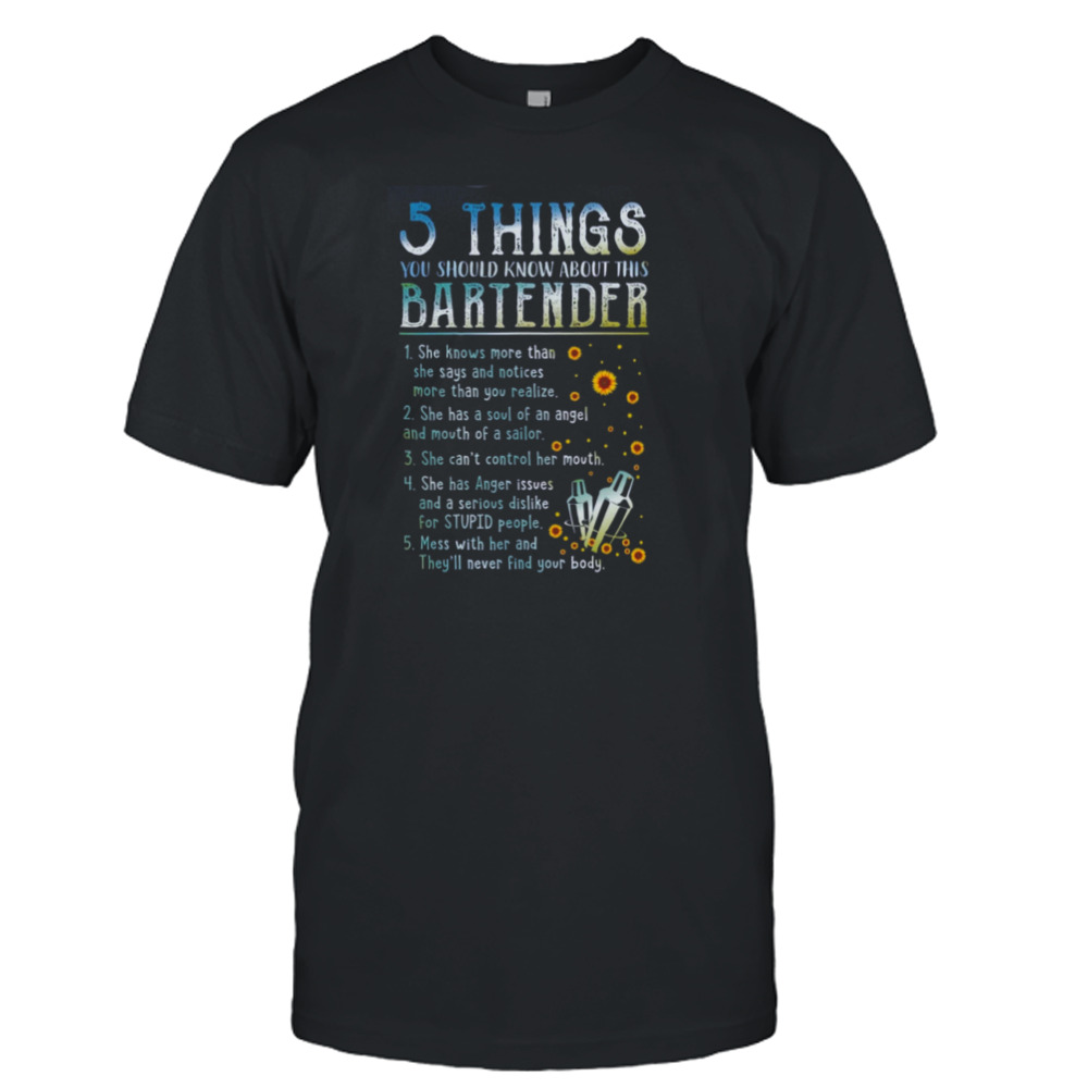 Bartender Sunflower shirt