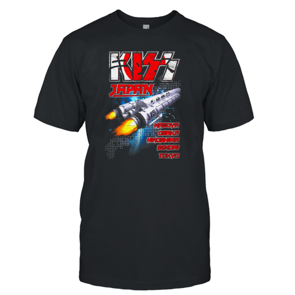 Rock Band Kiss Flyover Japan shirt