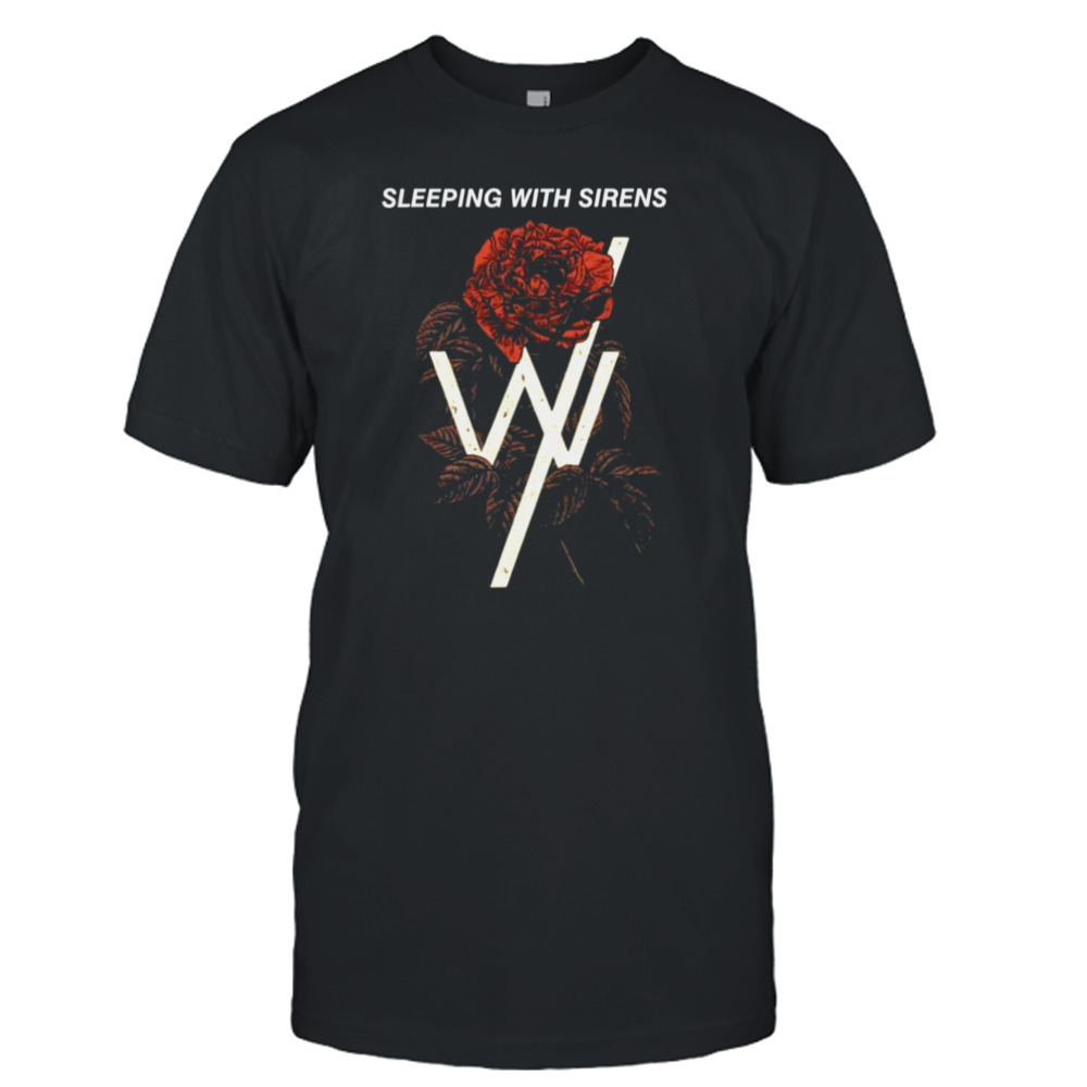 Rose Sleeping With Sirens Band Retro Graphic shirt