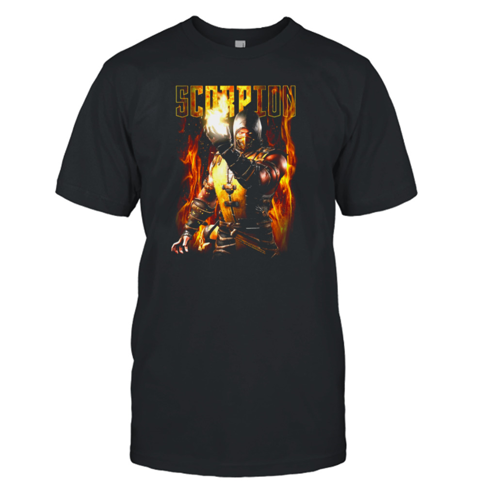 Scorpion Golden Color Design Mortal Kombat shirt