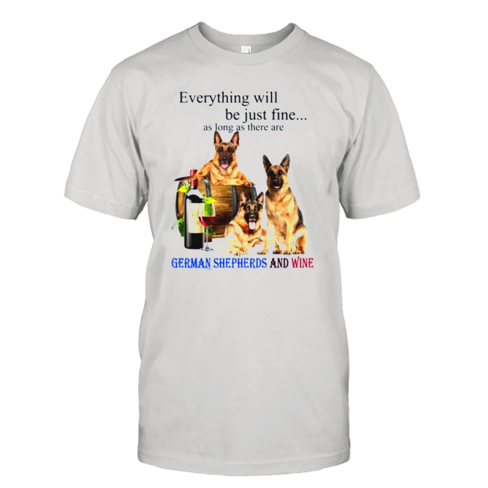 German Shepherd Wine Shirt