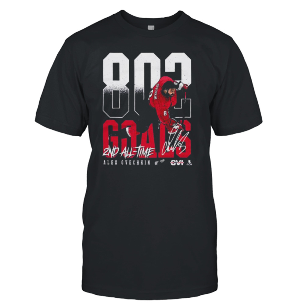 Alex Ovechkin Washington Capitals 2nd All Time Goals Shirt