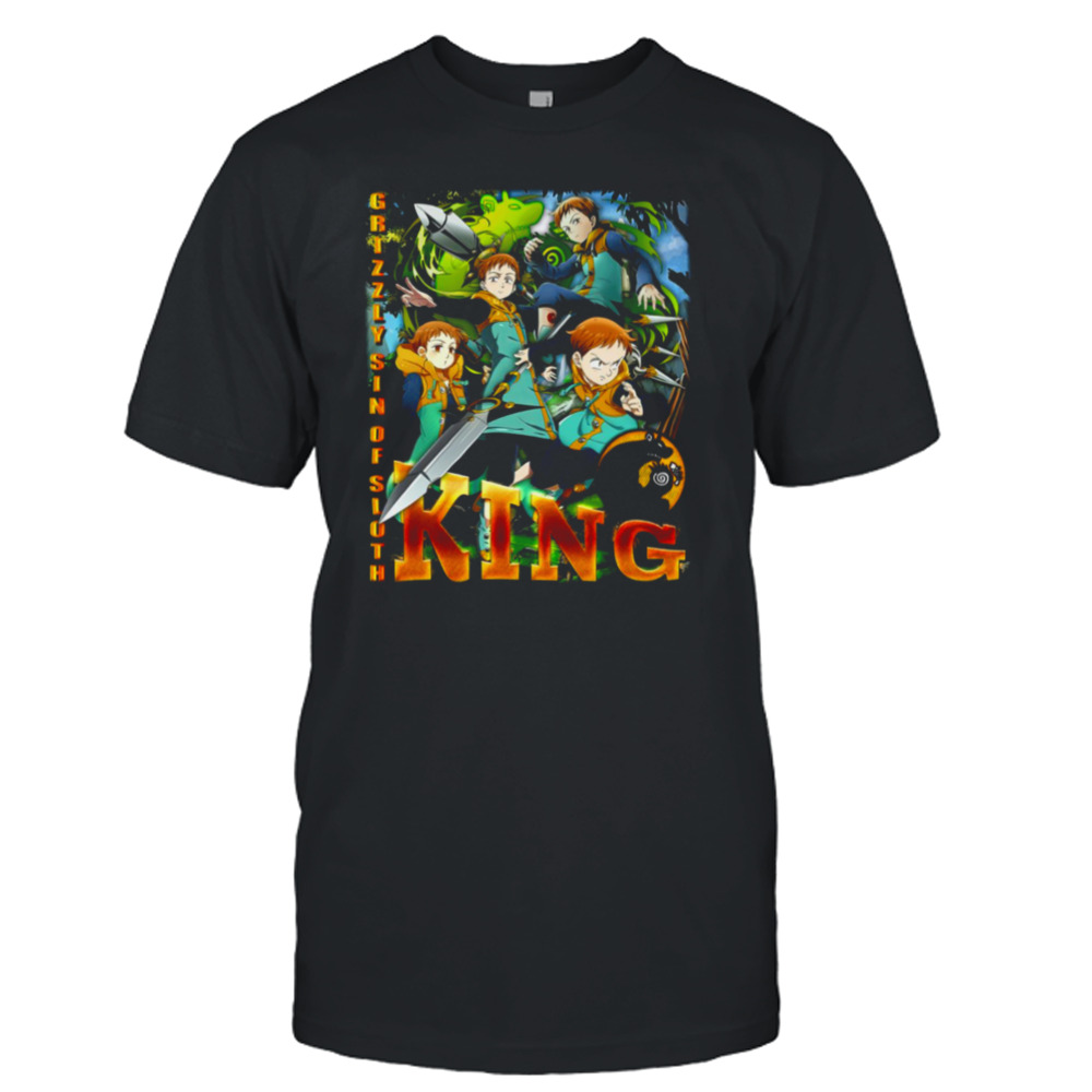Character Nanatsu No Taizai Grizzly Sin Of Sloth The Seven Deadly Sins King 7 Deadly Sins Anime shirt