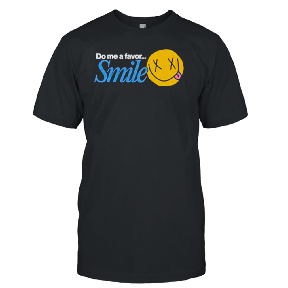 Do Me A Favor Smile Black shirt