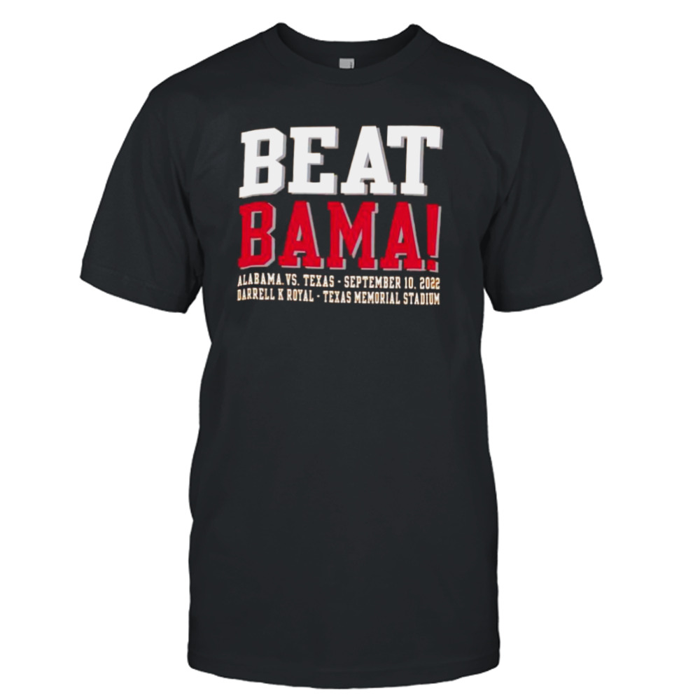 Texas Longhorn Beat Bama Commemorative Tee shirt