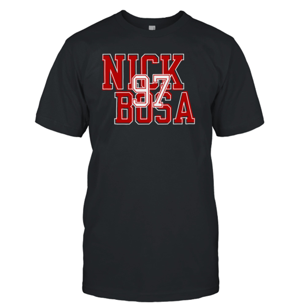 The 49ers Team Nick Bosa 97 shirt