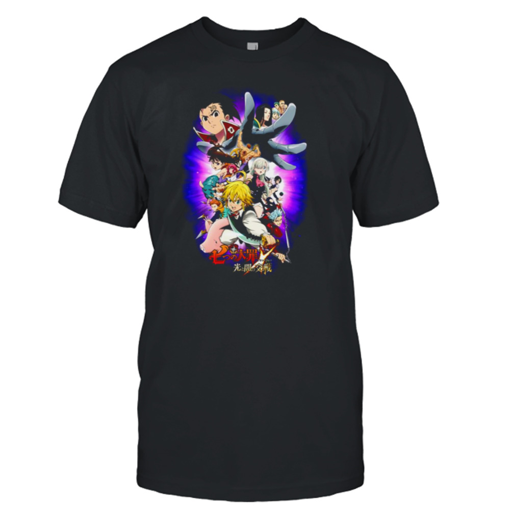 The Seven Deadly Sins Netflix Anime Japanese Manga The Seven Deadly Sins All Characters Artwork shirt