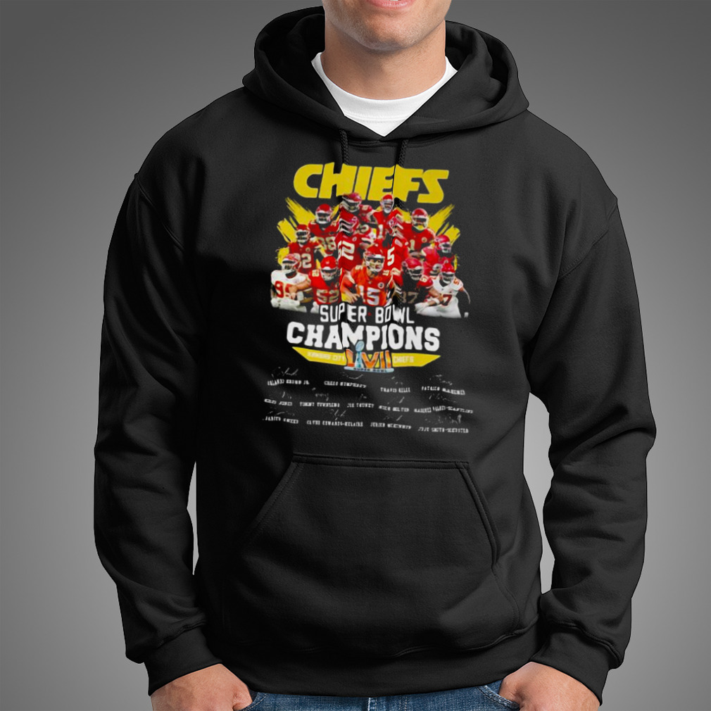 Kansas city Chiefs super bowl champions 2023 signatures Kansas