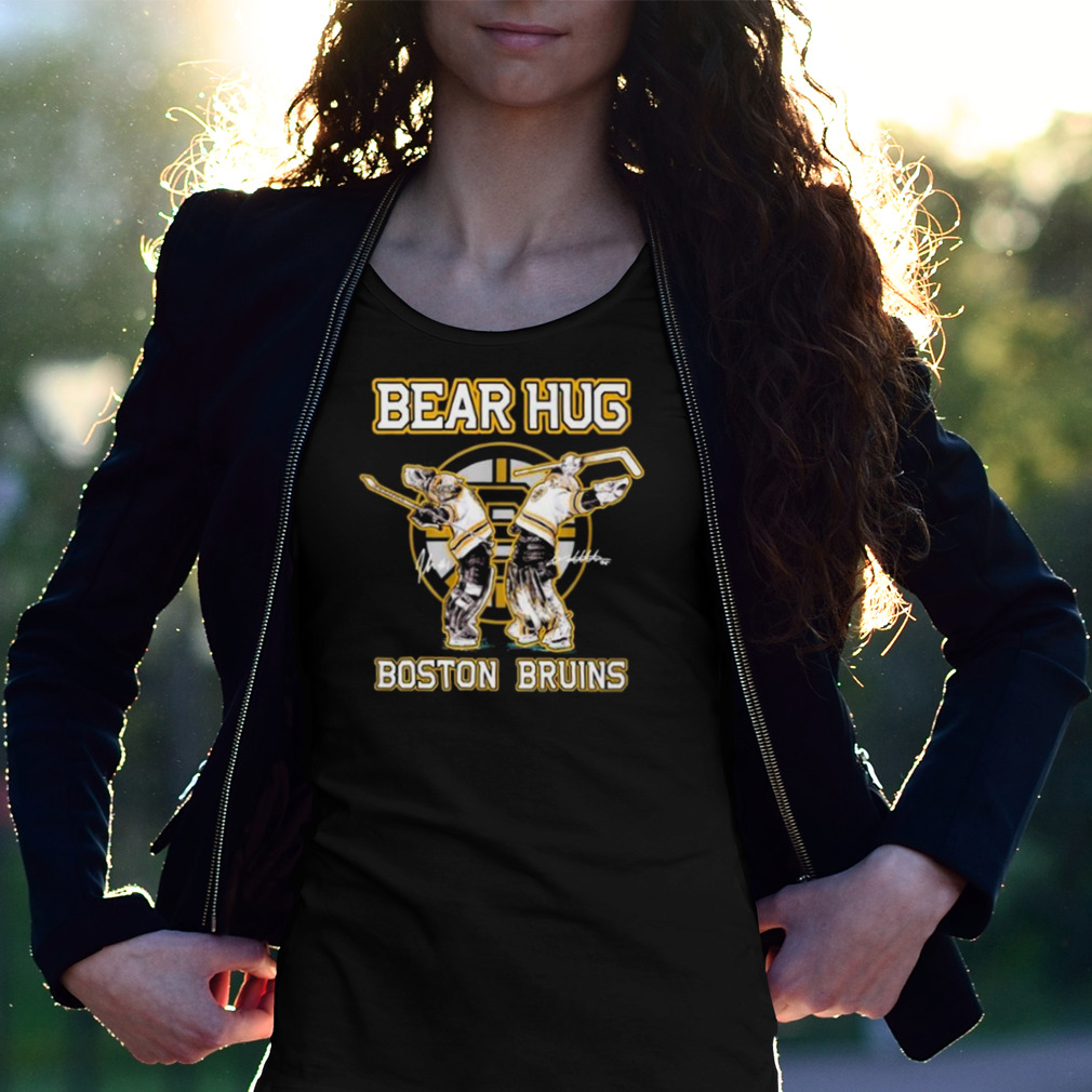 Bear Hug Signature Boston Bruins Shirt, hoodie, sweater, long