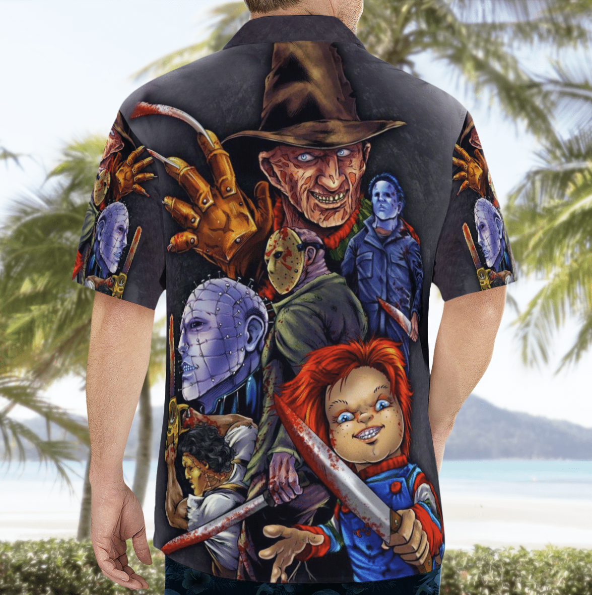 Halloween Horror Night Movies Hawaiian Shirt