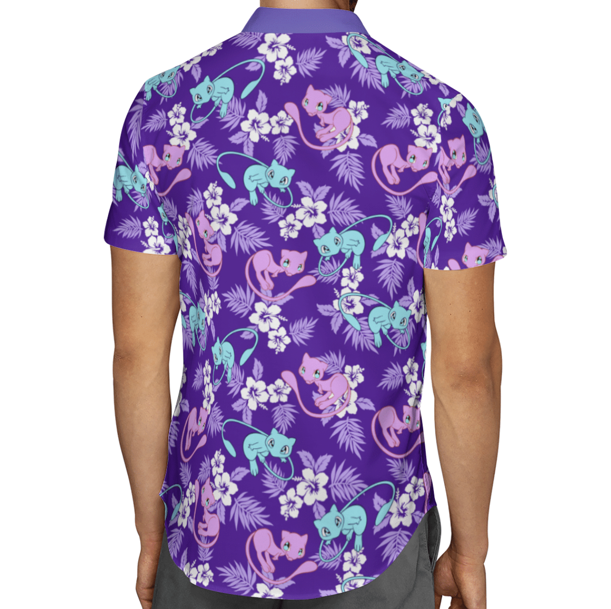Mew Tropical Beach Pokemon Hawaiian Shirt