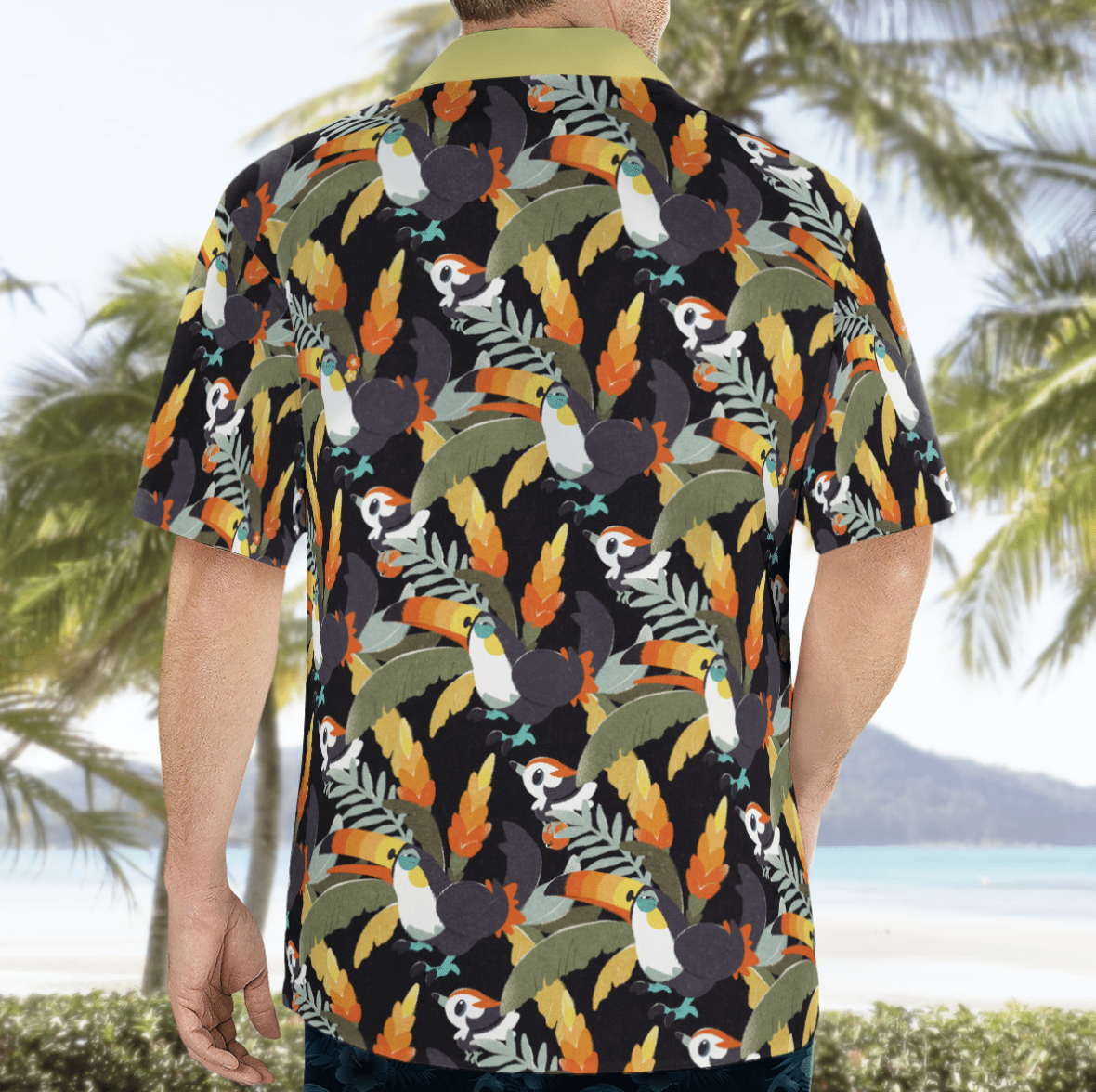 Pikipek On Summer Day Beach Pokemon Hawaiian Shirt