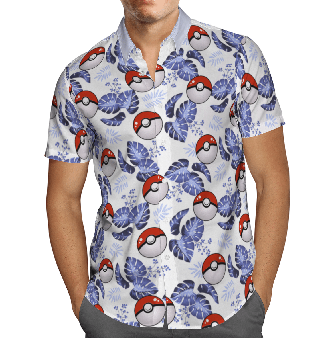 Pokemon Ball Tropical Beach Hawaiian Shirt