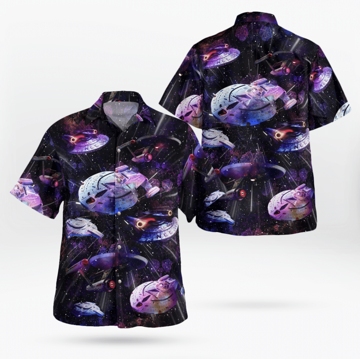 ST Starships Star Trek Hawaiian Shirt