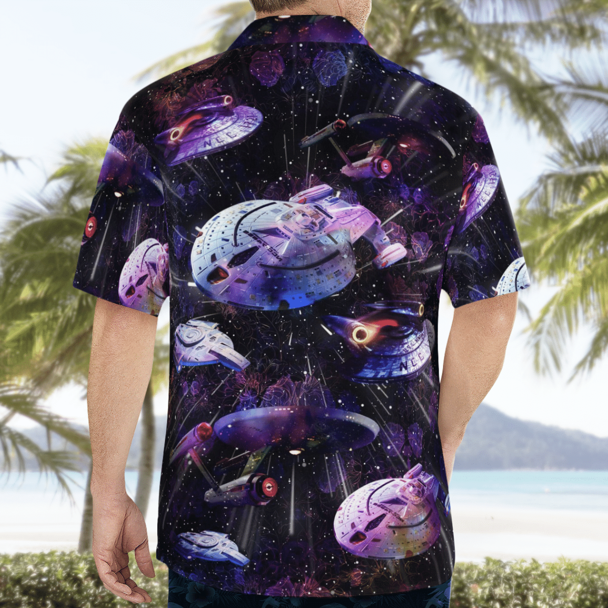 ST Starships Star Trek Hawaiian Shirt