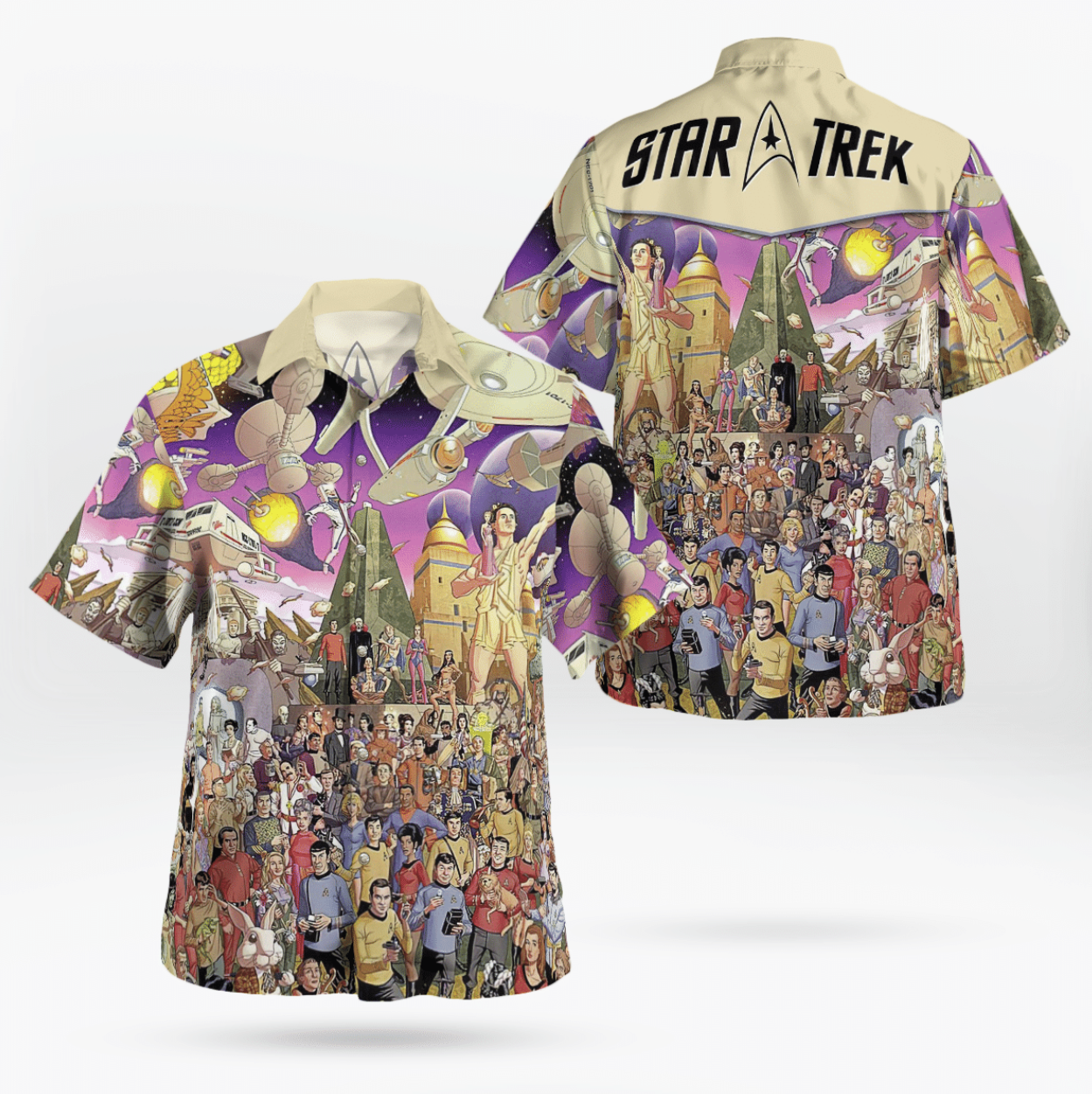 Star Trek The Original Series 50th Anniversary Comics Hawaiian Shirt