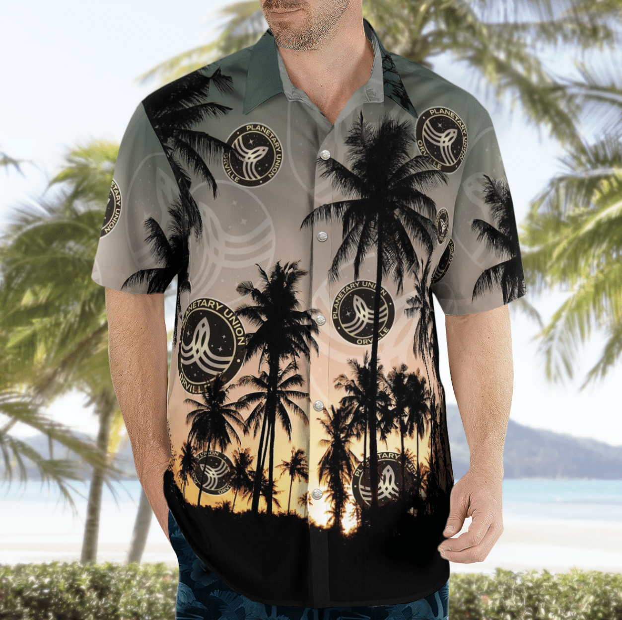The Orville Coconut Tree Star Trek Hawaiian Shirt