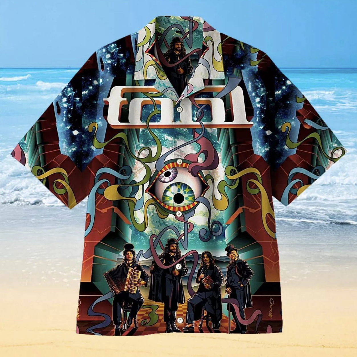 Tool Concert Poster Creative Hawaiian Vintage Summer Beach Shirt