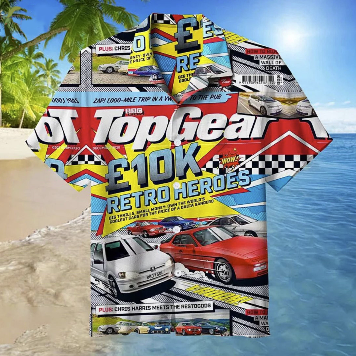 Top Gear Retro Heroes Hawaiian Shirt