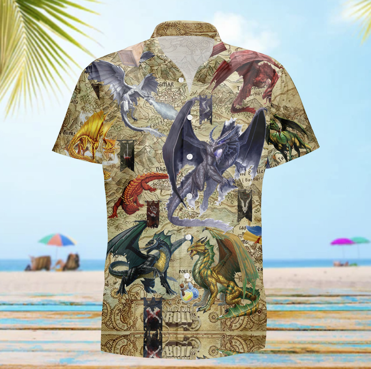What D&D Dragon Are You Dice 20 DnD Hawaiian Shirt