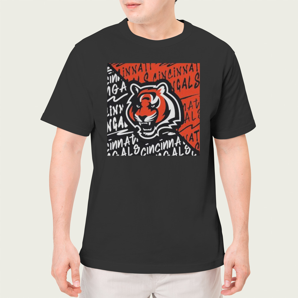 Youth Cincinnati Bengals Black Divide 2023 T Shirt - Limotees