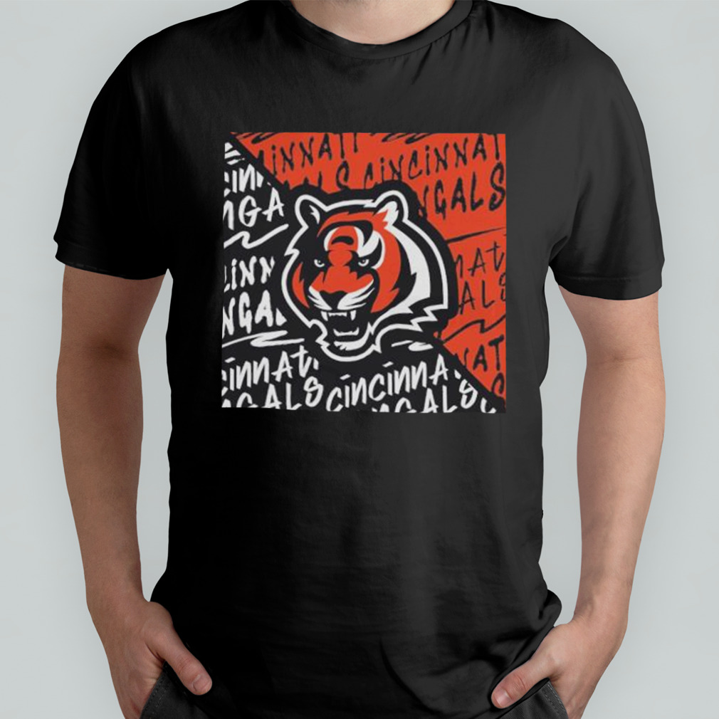 Youth Cincinnati Bengals Black Divide 2023 T Shirt - Limotees