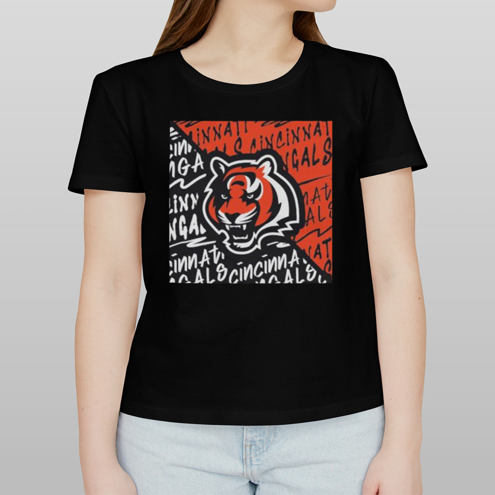 Youth Cincinnati Bengals Black Divide 2023 T-Shirt