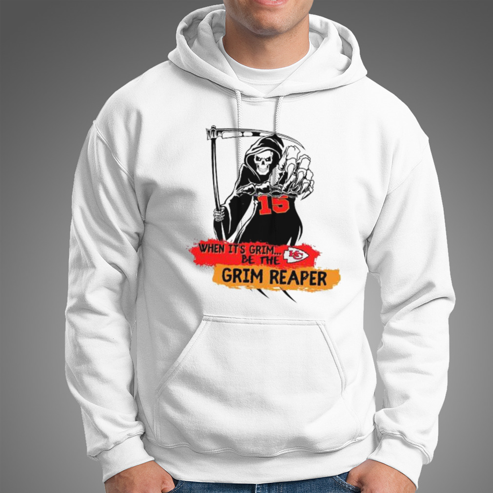 Kansas City Chiefs When Be The It Is Grim Reaper Number 15 - Patrick Mahomes  Premium T-Shirt - REVER LAVIE