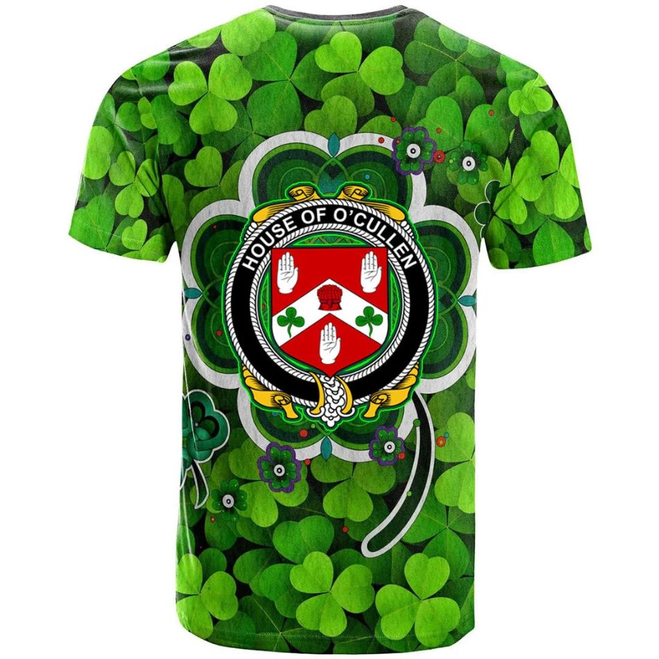 House of O CULLEN Irish New Shamrock Crest Celtic Shamrock New 3D T-Shirt
