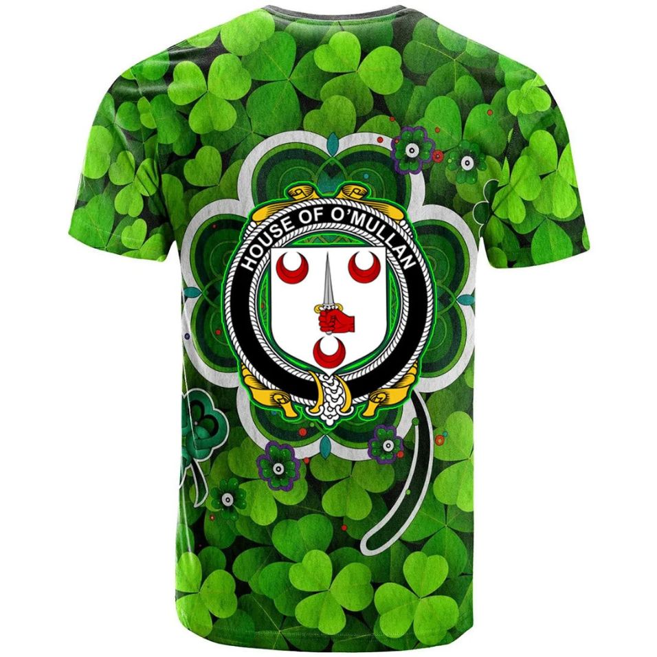 House of O MULLAN Irish New Shamrock Crest Celtic Aesthetic Shamrock New 3D T-Shirt