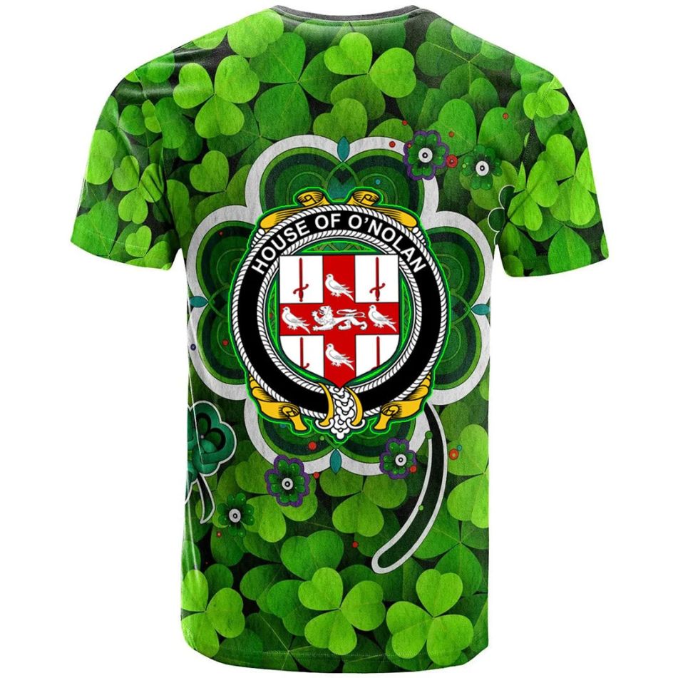 House of O NOLAN Irish New Shamrock Crest Celtic Aesthetic Shamrock New 3D T-Shirt