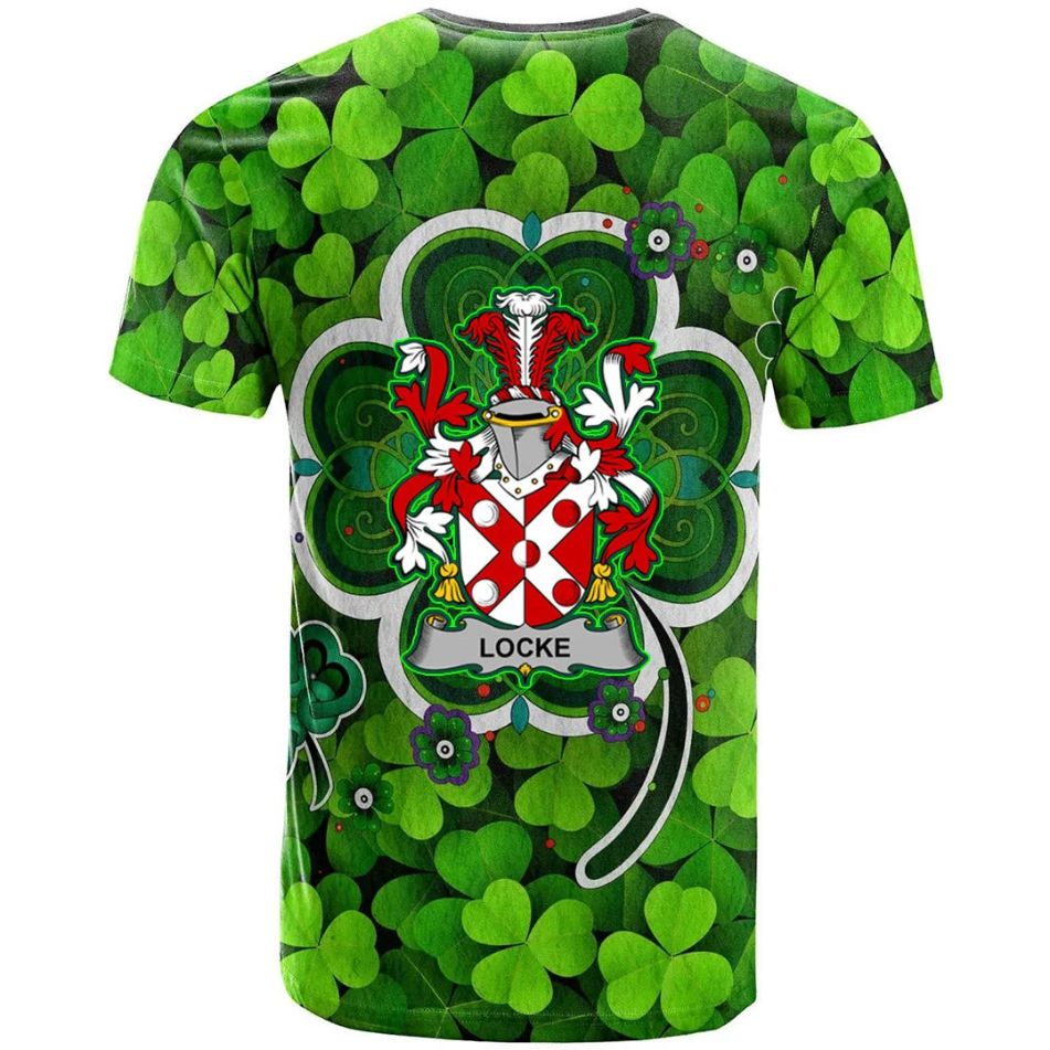 Locke Irish New Shamrock Crest Celtic Aesthetic Shamrock New 3D T-Shirt