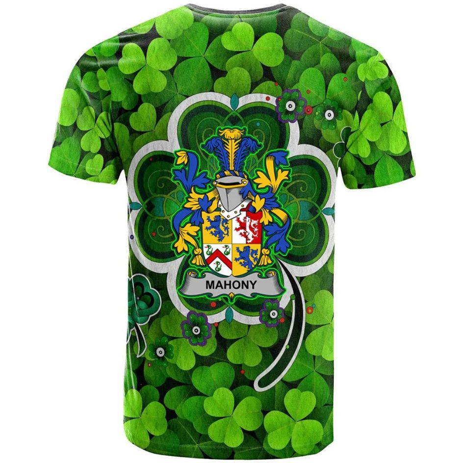 Mahony or O Mahoney Shamrock Irish Crest Celtic Shamrock New 3D T-Shirt