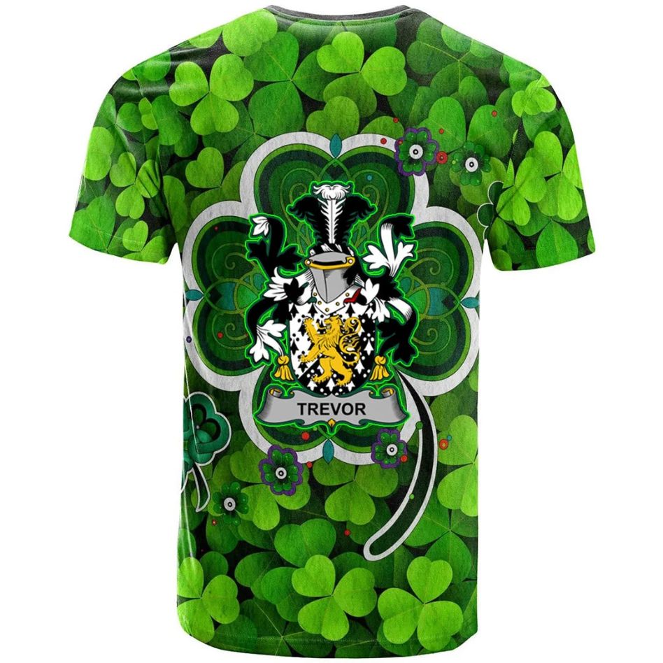 Trevor Irish New Shamrock Crest Celtic Shamrock New 3D T-Shirt