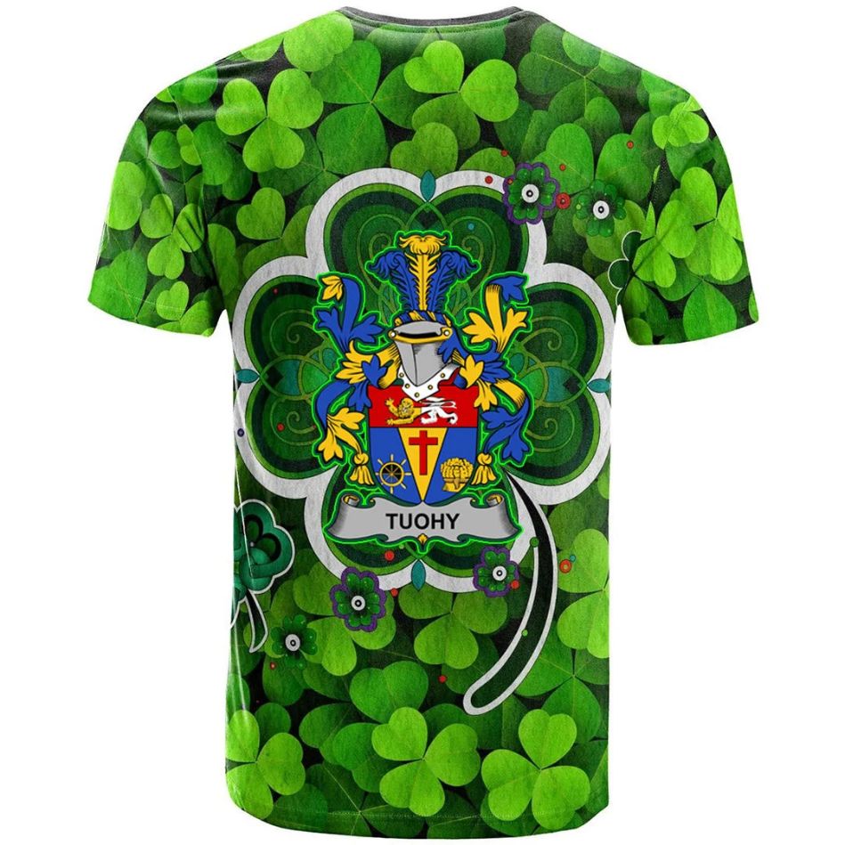 Tuohy or O Toohey Irish New Shamrock Crest Celtic Shamrock New 3D T-Shirt