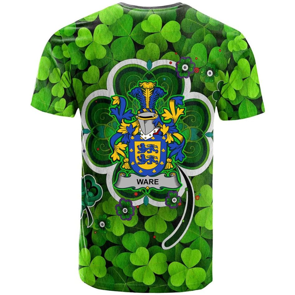 Ware Shamrock Irish Crest Celtic Aesthetic Shamrock New 3D T-Shirt
