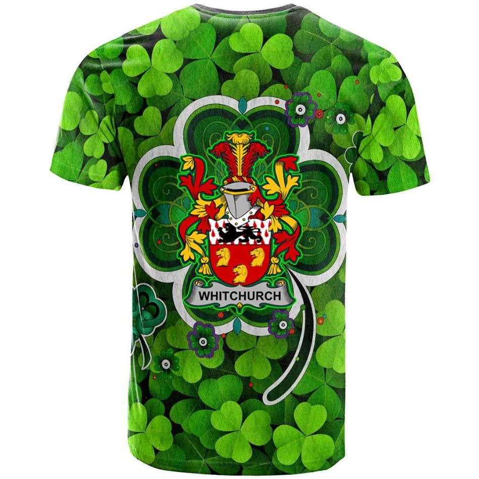 Whitchurch Irish New Shamrock Crest Celtic Aesthetic New Polo Design 3D T-Shirt