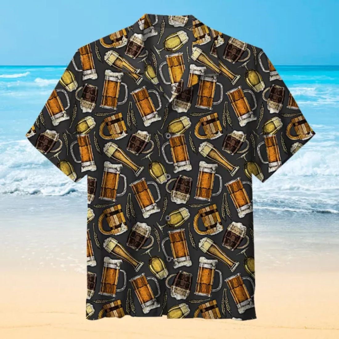 Aloha Wheat Beers Pattern Hawaiian Shirt