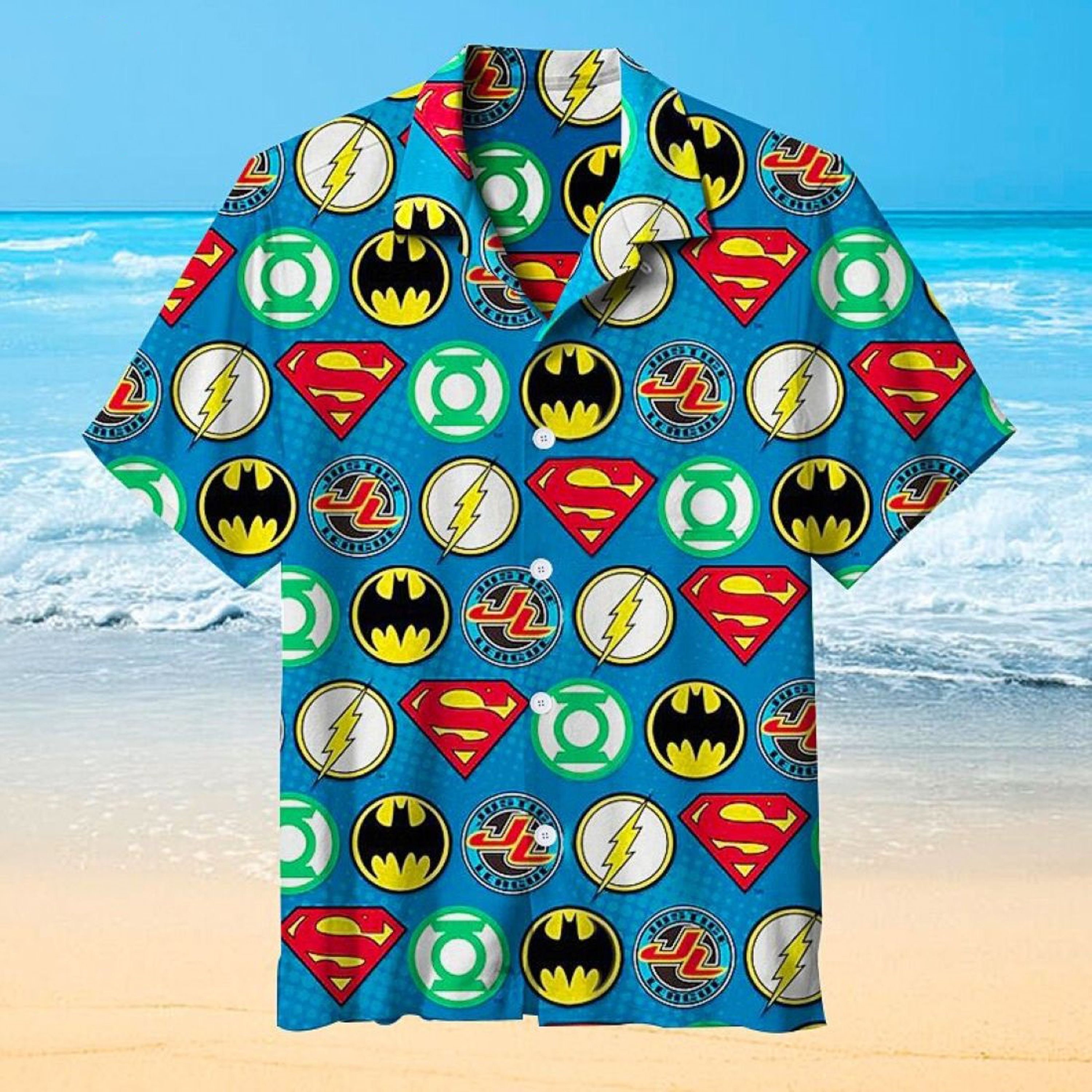 Batman Superman DC Superheroes Summer Hawaiian Shirt For Justice Fans