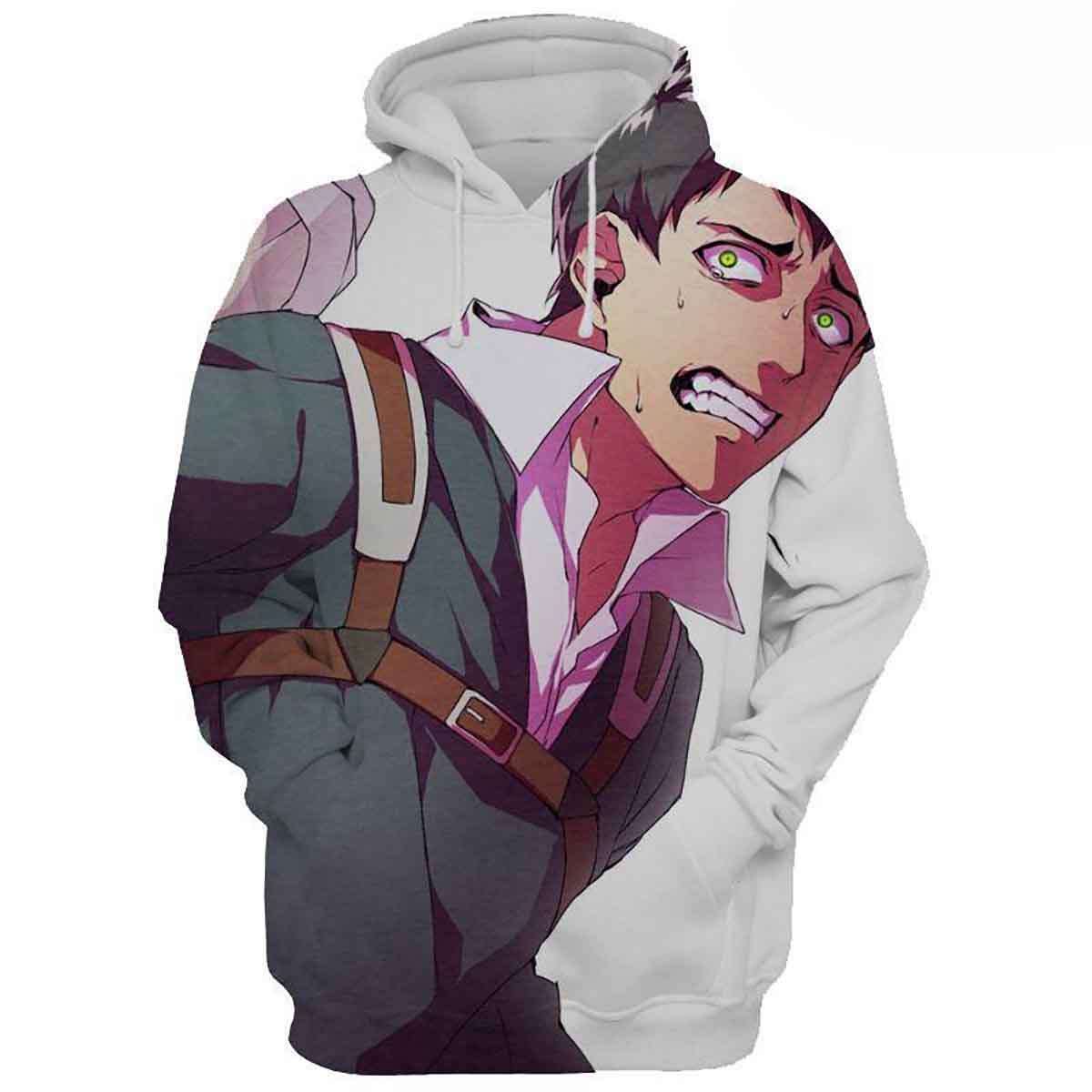 Bertholdt Hoover Stalked By Titans - Attack On Titan Cosplay Anime Hd 3d Aop Hoodie