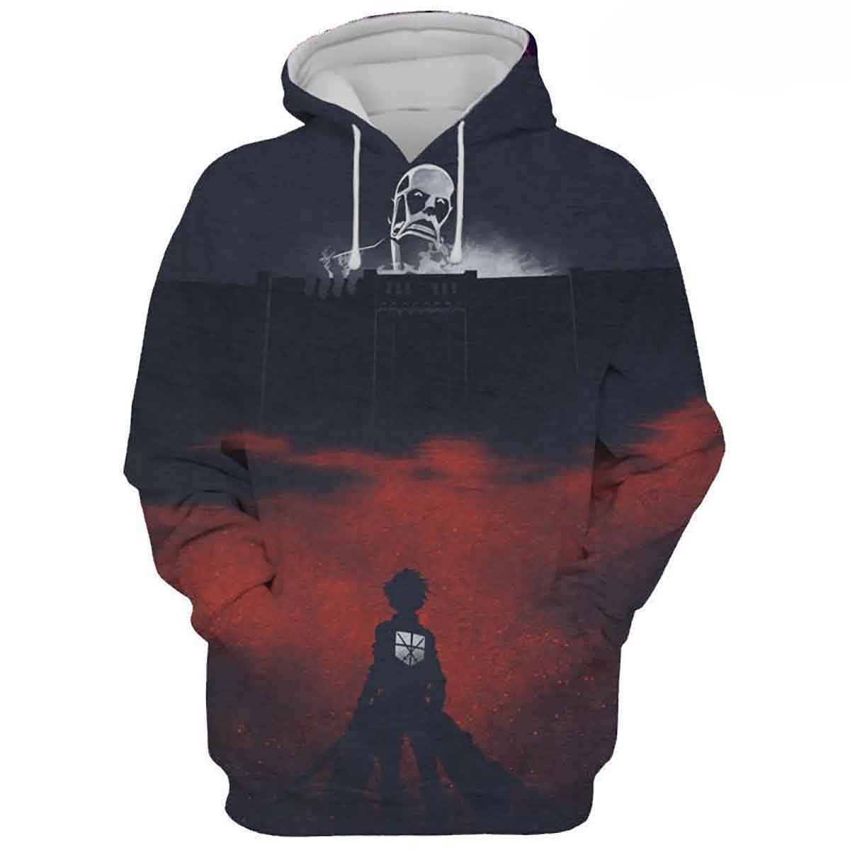 Colossal Titan Attack On Titan Vol. 1 - Attack On Titan Graphic Anime Hd 3d Aop Hoodie