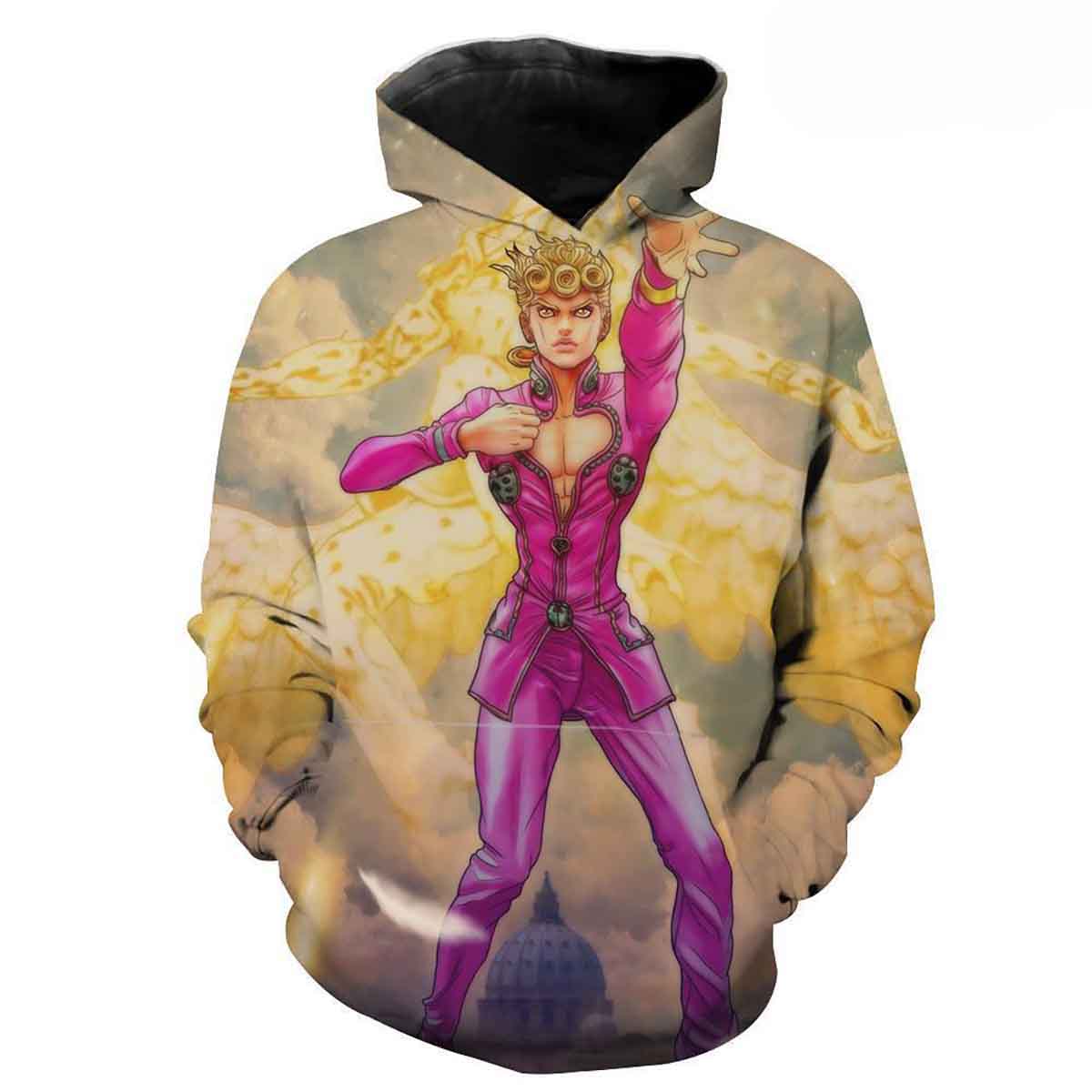 Giorno Stand - Jojo's Bizarre Adventure Anime Clothing Stance Hd 3d Aop Hoodie