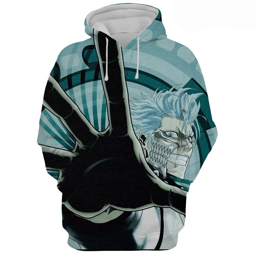 Grimmjow Jaegerjaquez - Bleach Anime Graphic Hd 3d Aop Hoodie