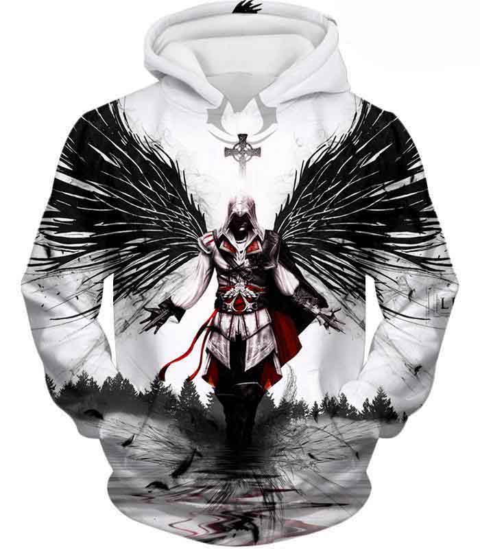 Guardian Angel Ezio Auditore Assassin's Creed Cool Fan Art Hd 3d Aop Hoodie