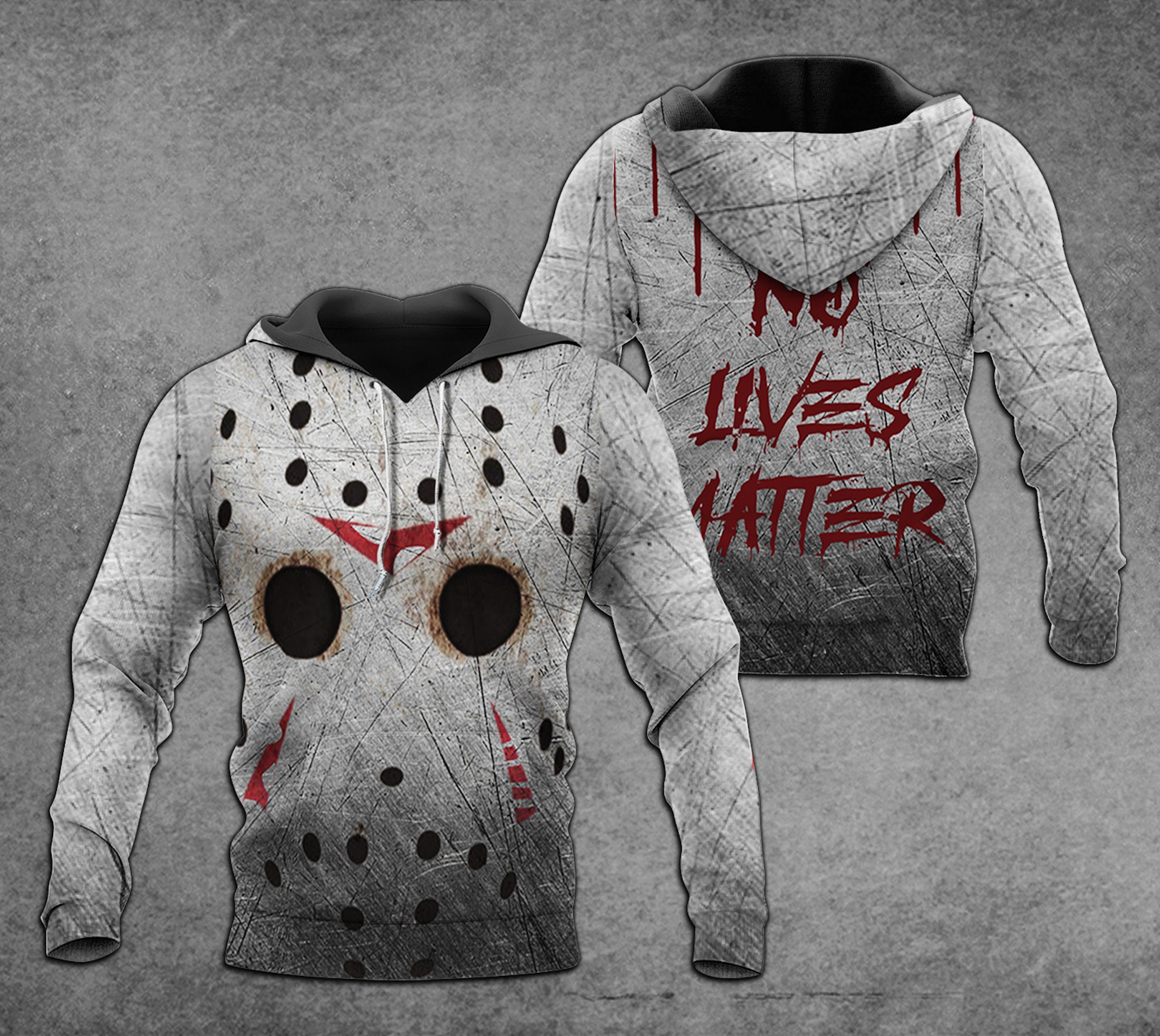Jason Voorhees No Lives Matter Camp Crystal Lake Jason Voorhees Friday The 13th Pullover All Over Print Hoodie