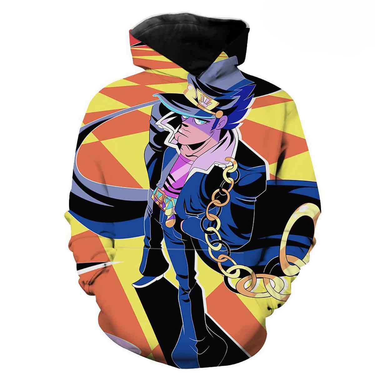 Jotaro - Jojo's Bizarre Adventure Anime Clothes Hd 3d Aop Hoodie