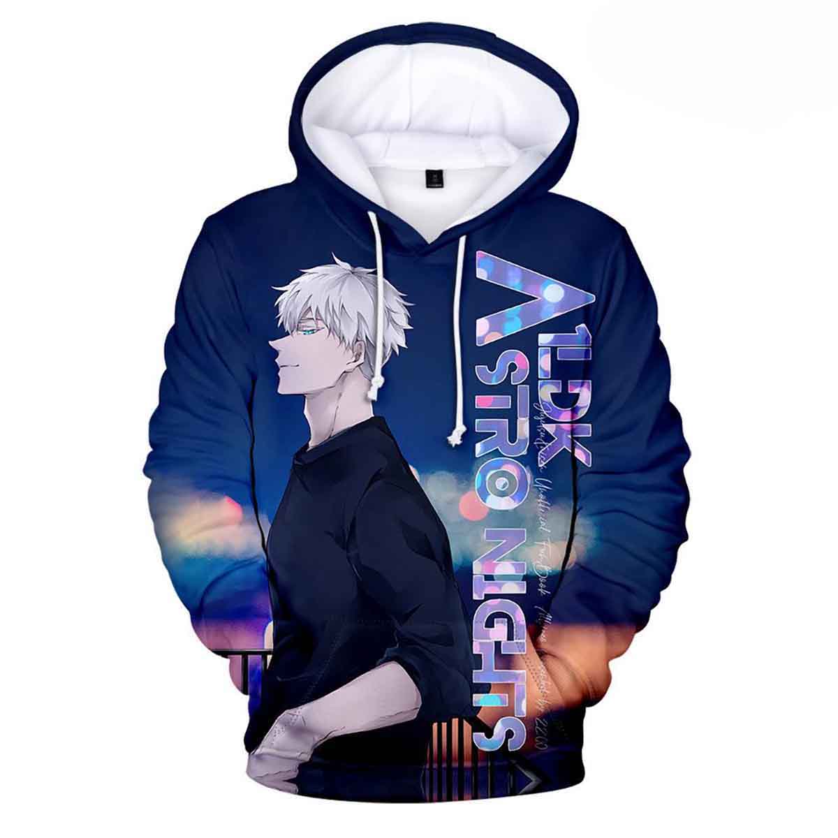 Jujutsu Kaisen Anime Astro Nights Hd 3d Aop Hoodie
