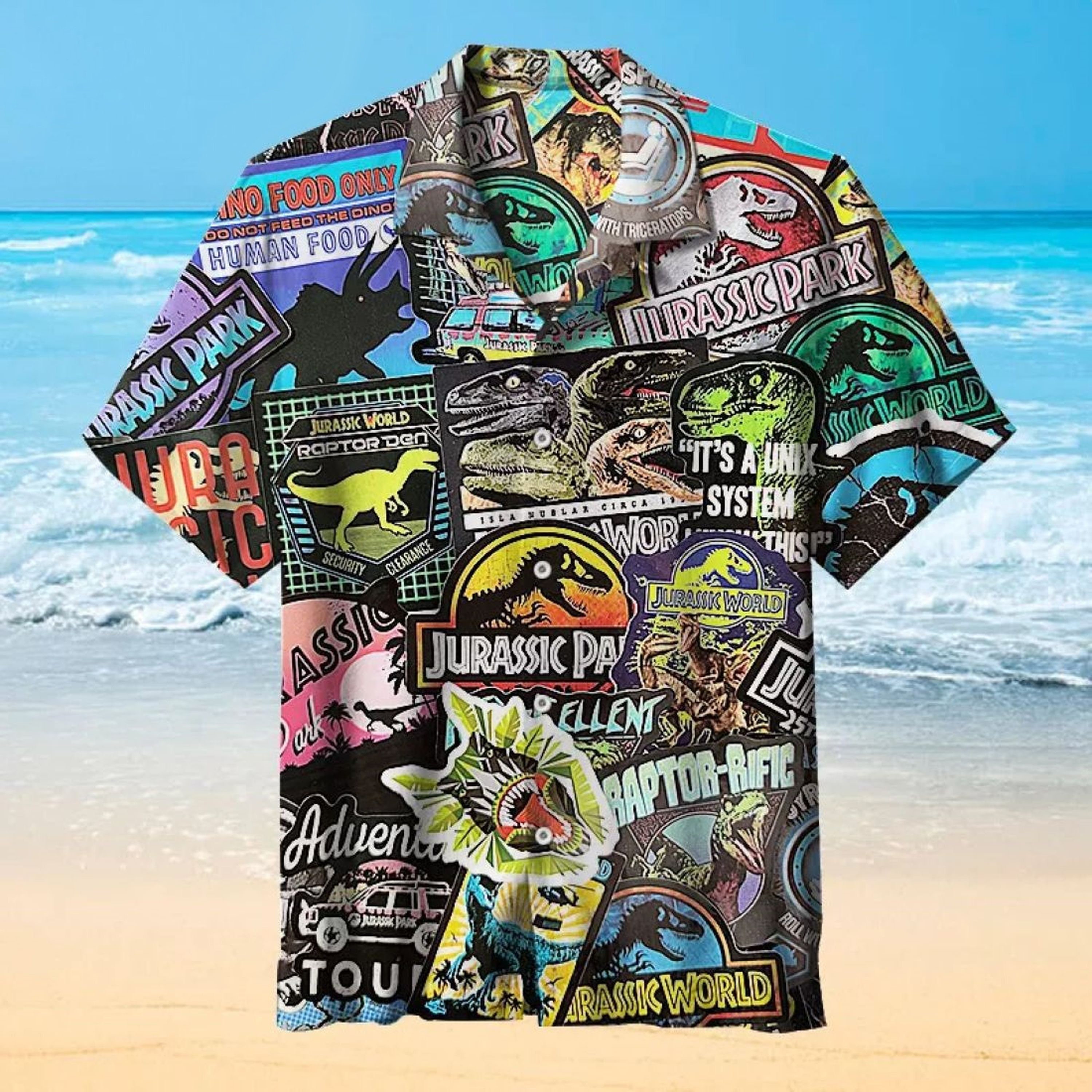 Jurassic Park World Vintage Summer Hawaiian Shirt